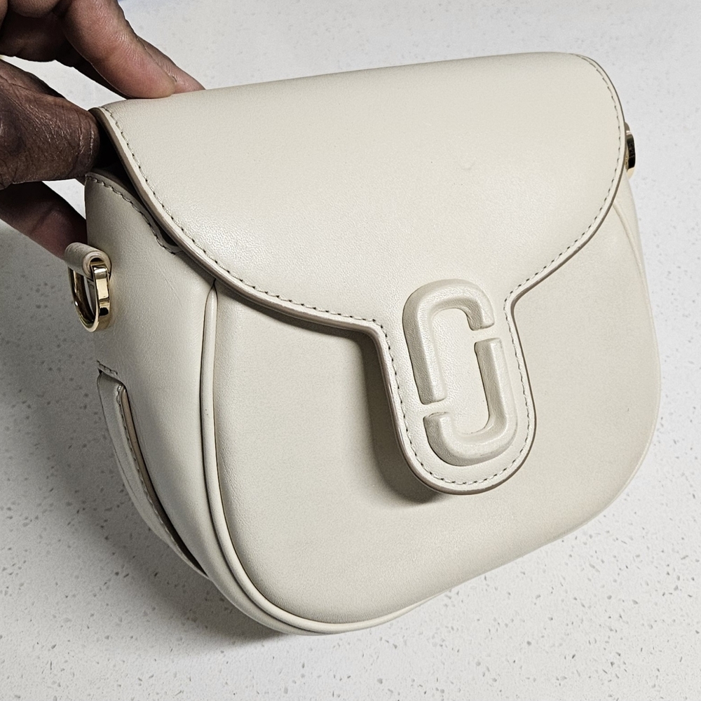 Women's Marc Jacobs Cream Leather Luxury Crossbody/Shoulder Bag (EXCELLENT) - Picture 4 of 16